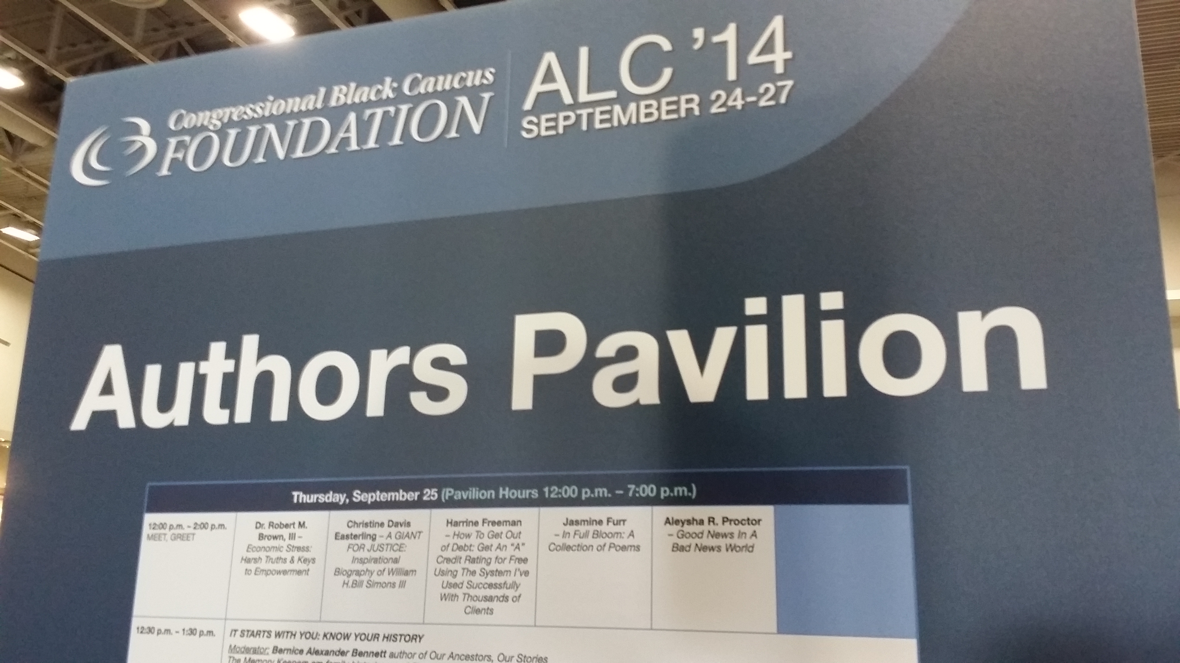 CBC ALC Author’s Pavilion 2014